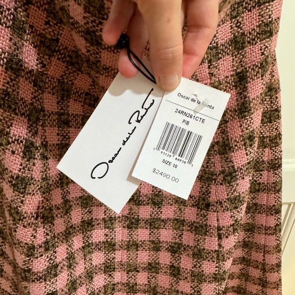 Oscar de la renta checked tweed mini dress NWT - Picture 8 of 13
